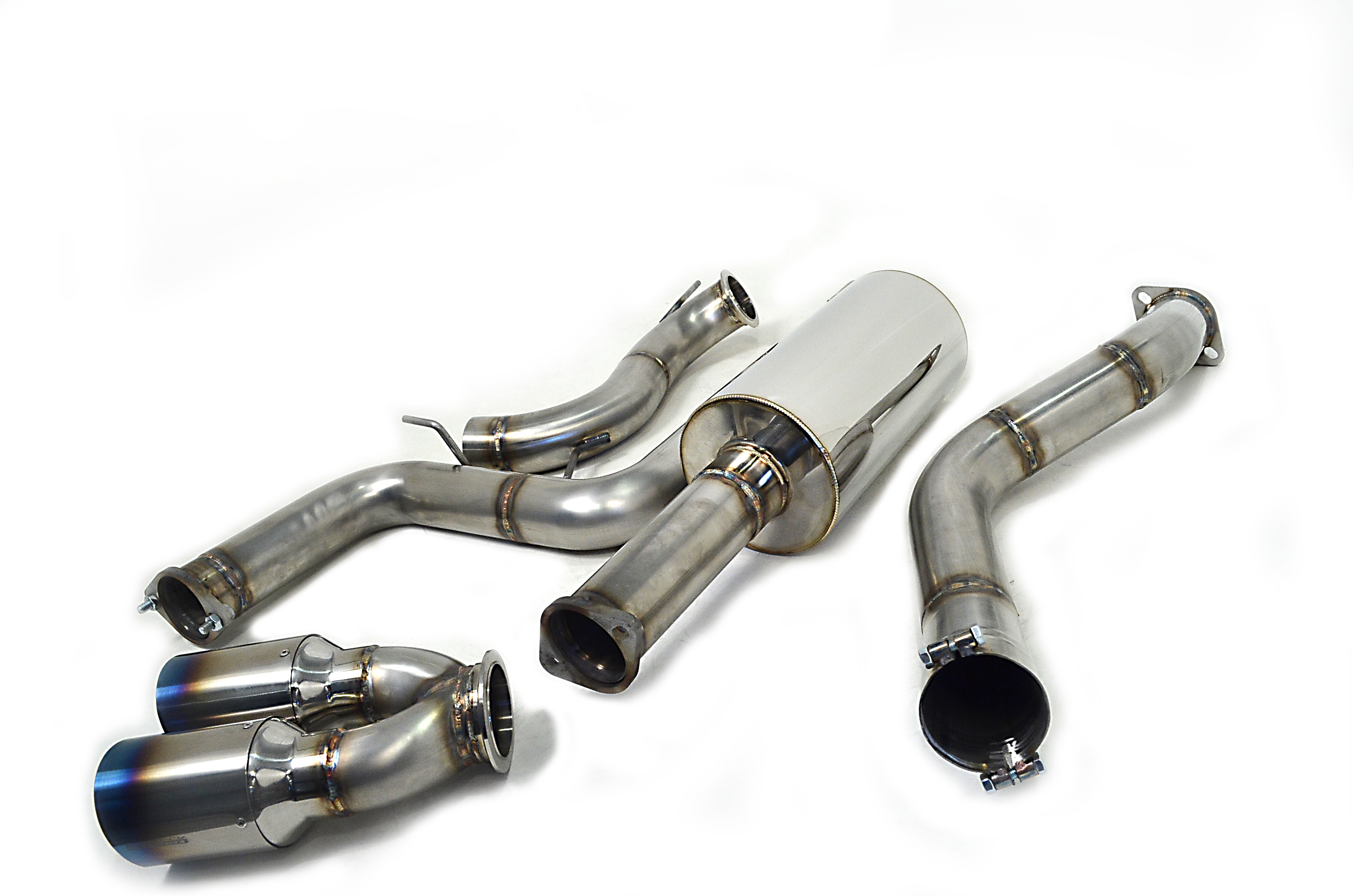 Agency Power Stainless Steel Catback Exhaust with Titanium Tips Ford Focus ST 2013-14