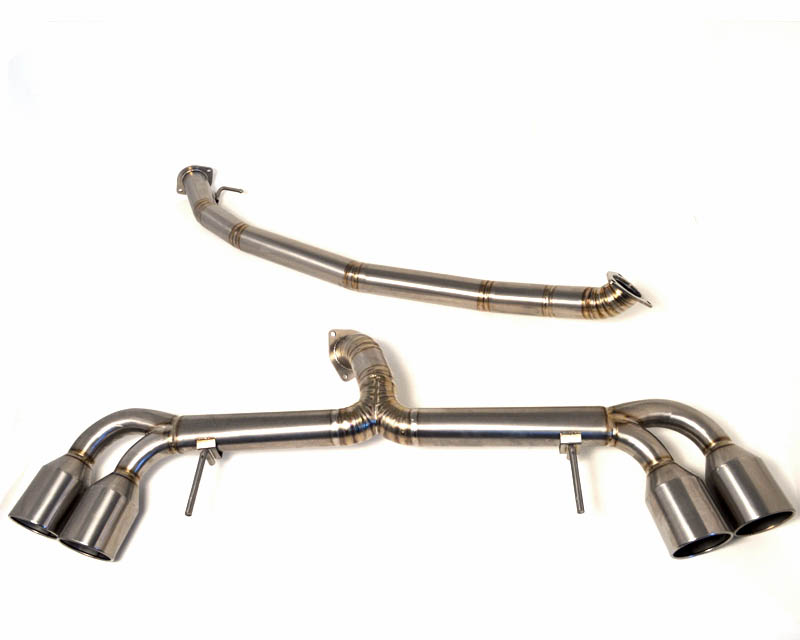 Agency Power Titanium Exhaust System 90mm Piping with Blued 120mm Tips Nissan R35 GT-R 09-16