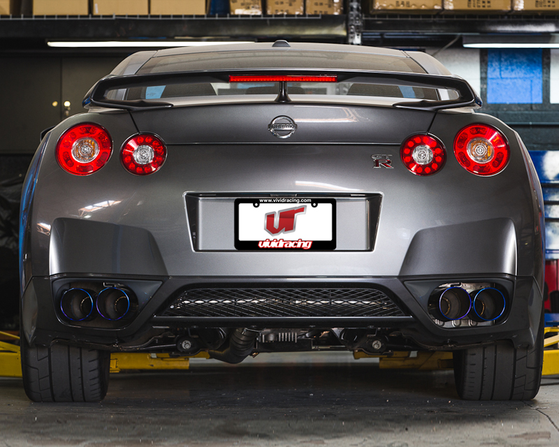 Agency Power Titanium Exhaust System 90mm Piping with Blued 120mm Tips Nissan R35 GT-R 09-16