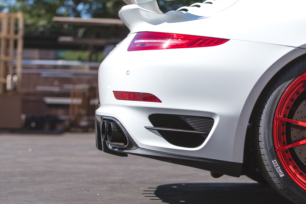 Agency Power Quad GT2 Angle Style Exhaust Tips Porsche 991 Turbo