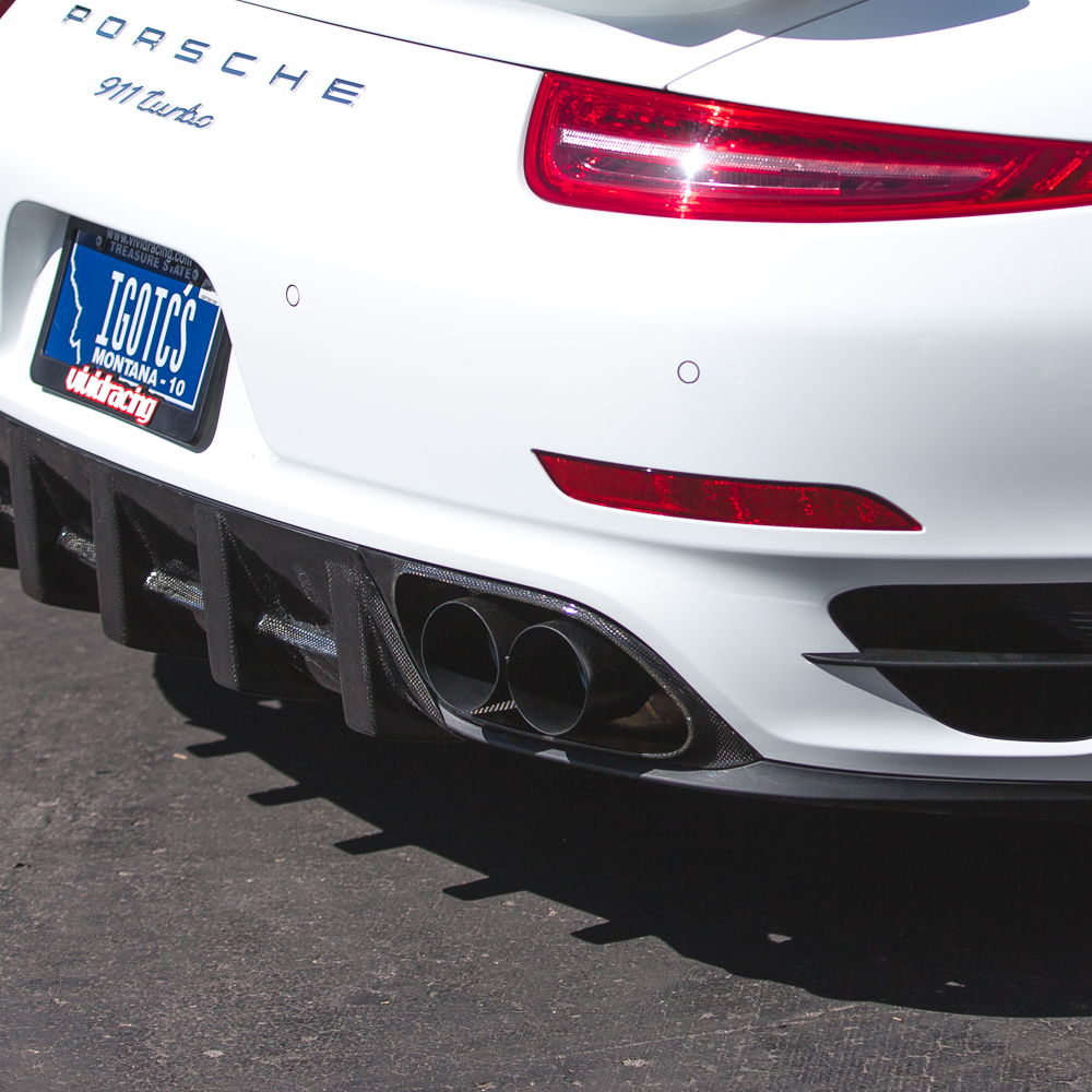 Agency Power Quad GT2 Angle Style Exhaust Tips Porsche 991 Turbo