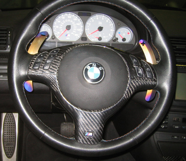 Agency Power "Big" Titanium Paddle Shifters BMW M3 SMG